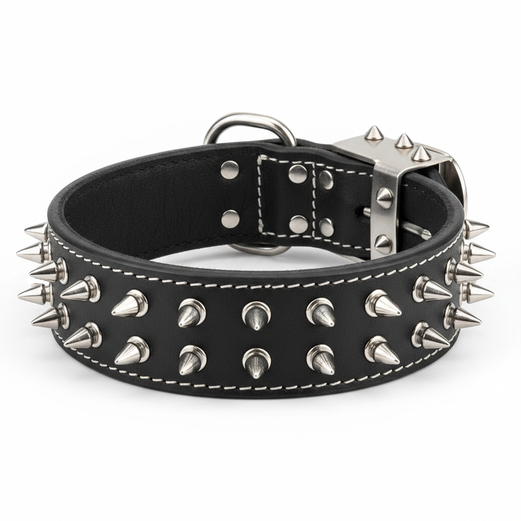 Heavy-Duty Spike Dog Collar for Bully Breeds